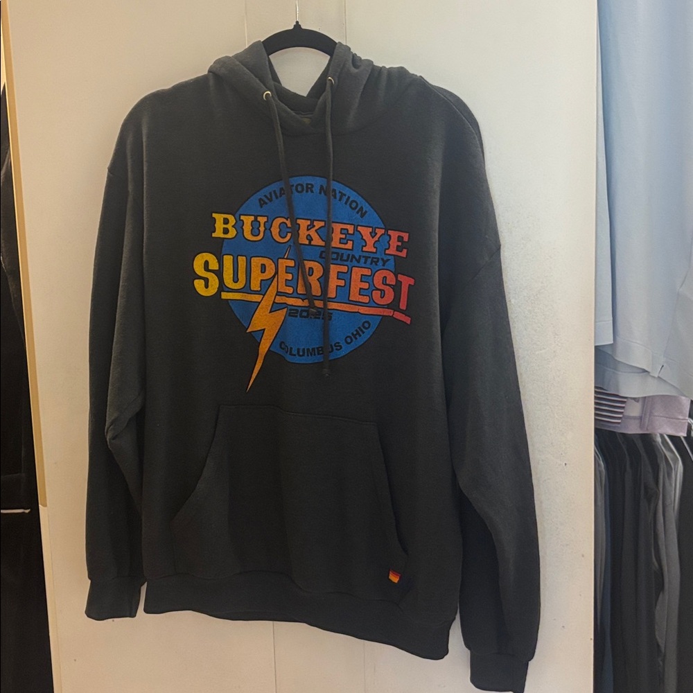 Aviator Nation Black Buckeye Superfest Sweater